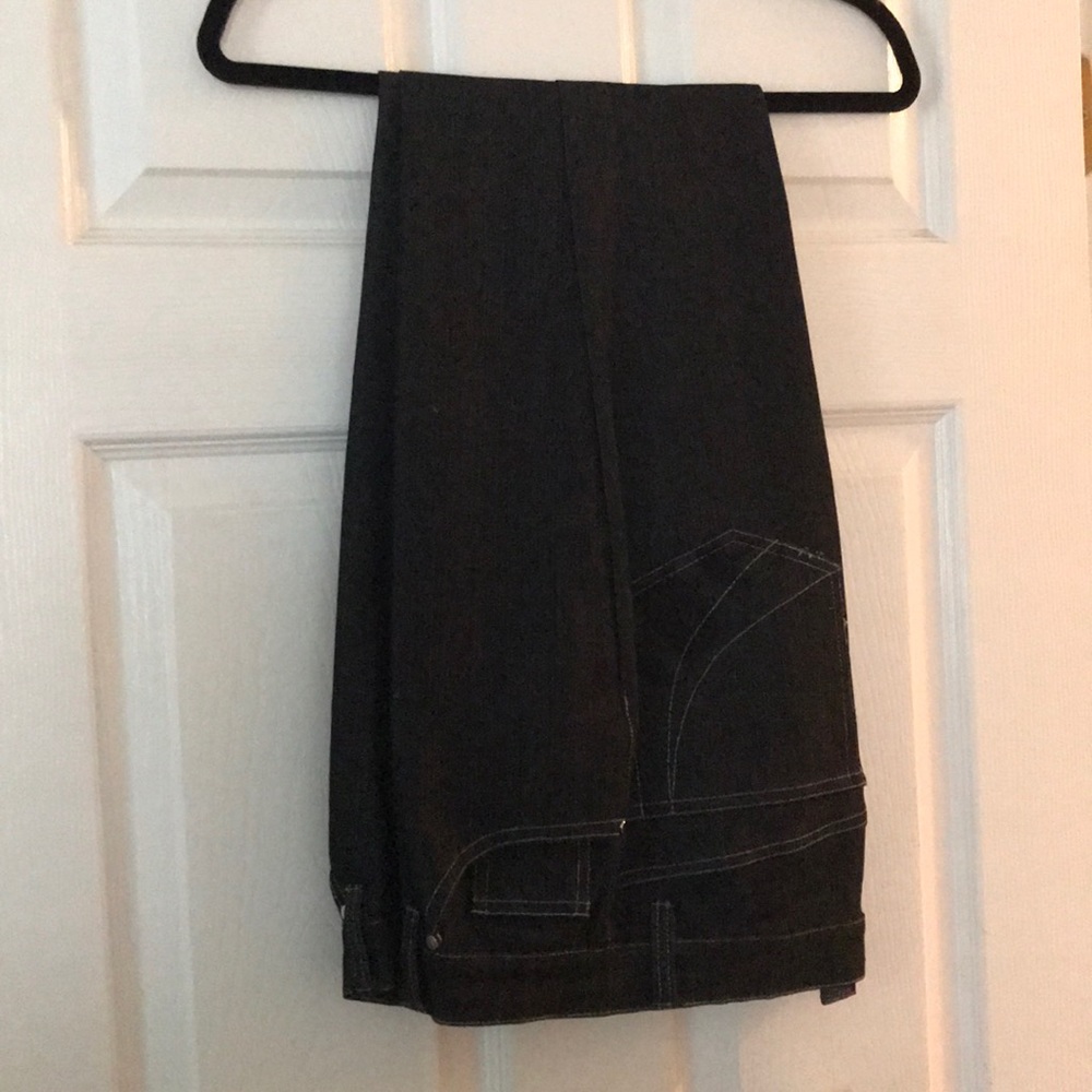 Randolph Duke Black Denim Pantsuit - Picture 3 of 4